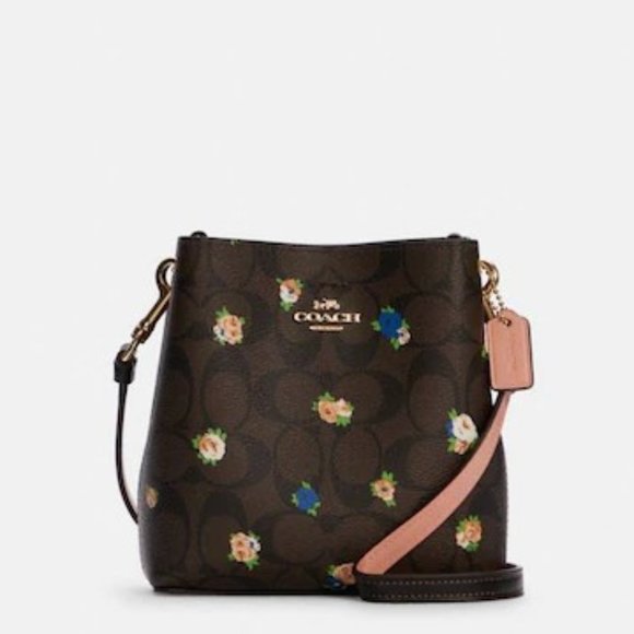 Coach Handbags - Coach Bucket Bag in Vintage Mini Rose Print, NWT